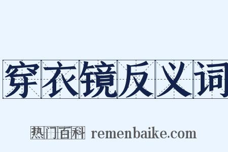 穿衣镜反义词是什么意思的图片